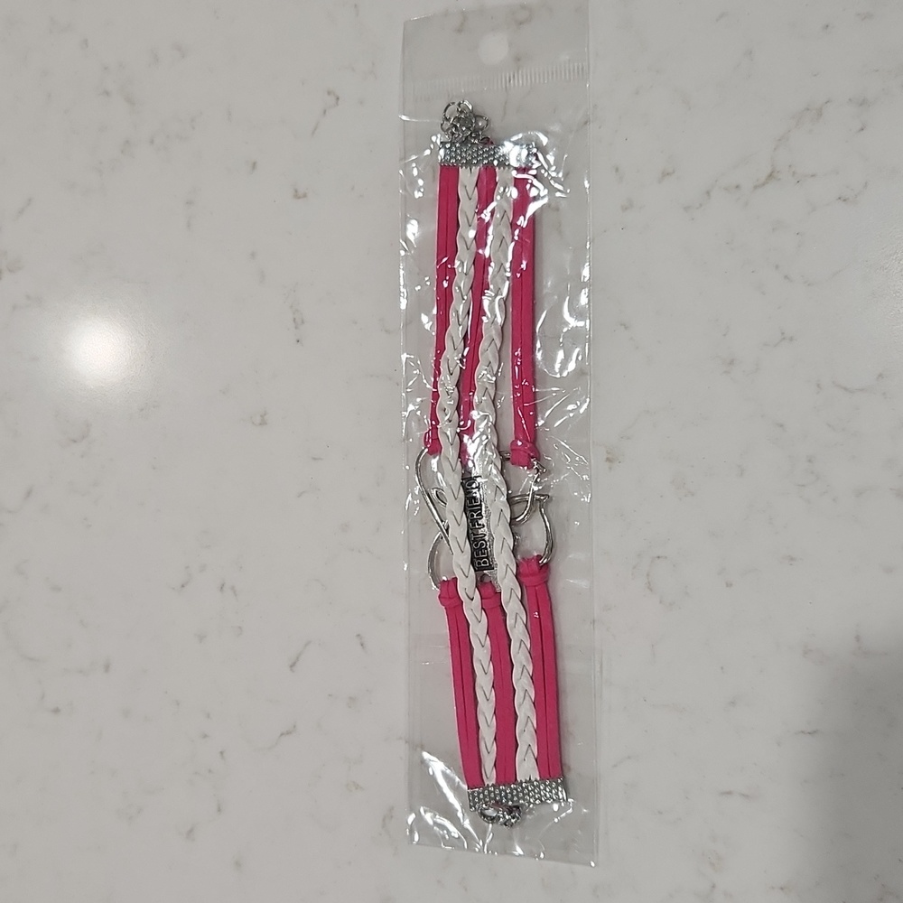 🔵 PU Leather & Alloy Best Friend Bracelet